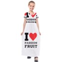 I love passion fruit Kids  Short Sleeve Maxi Dress View1