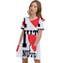 I love nuts Kids  Frilly Sleeves Pocket Dress View3