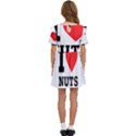 I love nuts Kids  Frilly Sleeves Pocket Dress View4