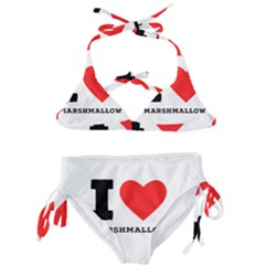 I Love Marshmallow  Kids  Classic Bikini Set by ilovewhateva