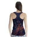 Abstract Colorful Circuit Racer Back Sports Top View2