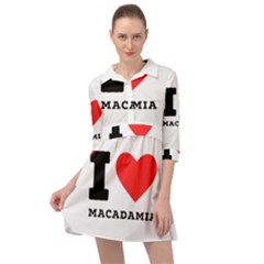 I Love Macadamia Mini Skater Shirt Dress by ilovewhateva