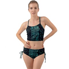 Tardis Doctor Who Technology Number Communication Mini Tank Bikini Set by Bakwanart
