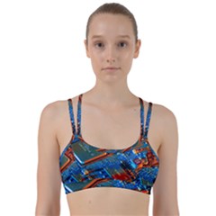 Gray Circuit Board Electronics Electronic Components Microprocessor Line Them Up Sports Bra by Bakwanart