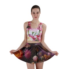 Flowers Petals Blossoms Art Flora Mini Skirt by 99art