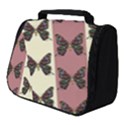 Butterflies Pink Old Ancient Texture Decorative Full Print Travel Pouch (Small) View1