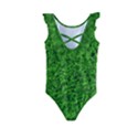 Green Grass Texture Summer Kids  Frill Swimsuit View2