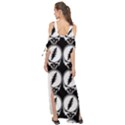 Black And White Deadhead Grateful Dead Steal Your Face Pattern Maxi Chiffon Cover Up Dress View2