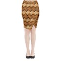 Wooden Weaving Texture Midi Wrap Pencil Skirt View1