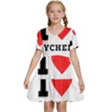 I love lychee  Kids  Short Sleeve Tiered Mini Dress View1