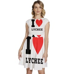 I Love Lychee  Cap Sleeve High Waist Dress by ilovewhateva