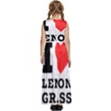 I love lemon grass Kids  Satin Sleeveless Maxi Dress View4