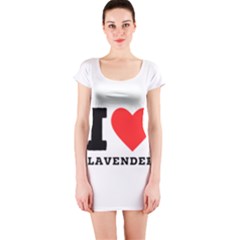 I Love Lavender Short Sleeve Bodycon Dress by ilovewhateva