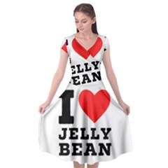 I Love Jelly Bean Cap Sleeve Wrap Front Dress by ilovewhateva