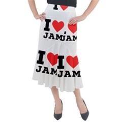 I Love Jam Midi Mermaid Skirt by ilovewhateva