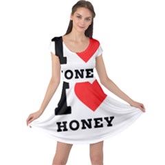 I Love Honey Cap Sleeve Dress by ilovewhateva