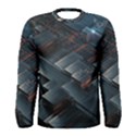 Architectural Design Abstract 3d Neon Glow Industry Men s Long Sleeve Tee View1