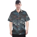 Architectural Design Abstract 3d Neon Glow Industry Men s Hawaii Shirt View1