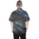 Architectural Design Abstract 3d Neon Glow Industry Men s Hawaii Shirt View2