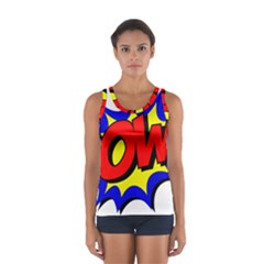 Pow Comic Comic Book Fight Sport Tank Top  by 99art