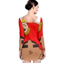 Comic-characters-grandfather Long Sleeve Velvet Bodycon Dress View2