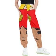 Comic-characters-grandfather Kids  Elastic Waist Pants by 99art