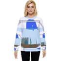 Wal-fish-small-world-lake-sea Hidden Pocket Sweatshirt View1