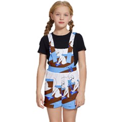 Spirit-boat-funny-comic-graphic Kids  Short Overalls by 99art