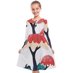 Tree-art-trunk-artwork-cartoon Kids  Midi Sailor Dress by 99art