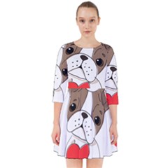 Animation-dog-cute-animate-comic Smock Dress by 99art