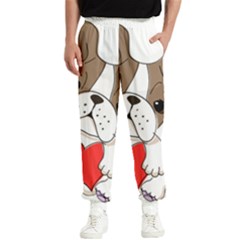 Animation-dog-cute-animate-comic Men s Elastic Waist Pants by 99art