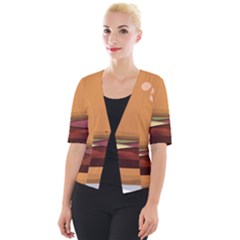 Hamburger-cheeseburger-burger-lunch Cropped Button Cardigan by 99art