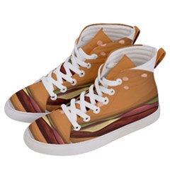 Hamburger-cheeseburger-burger-lunch Men s Hi-top Skate Sneakers by 99art