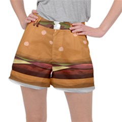 Hamburger-cheeseburger-burger-lunch Women s Ripstop Shorts by 99art