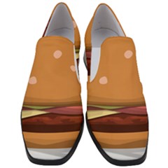 Hamburger-cheeseburger-burger-lunch Women Slip On Heel Loafers by 99art