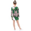 Amphibian-animal-cartoon-reptile Kids  Long Sleeve Dress View2