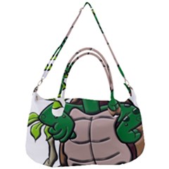 Amphibian-animal-cartoon-reptile Removable Strap Handbag by 99art
