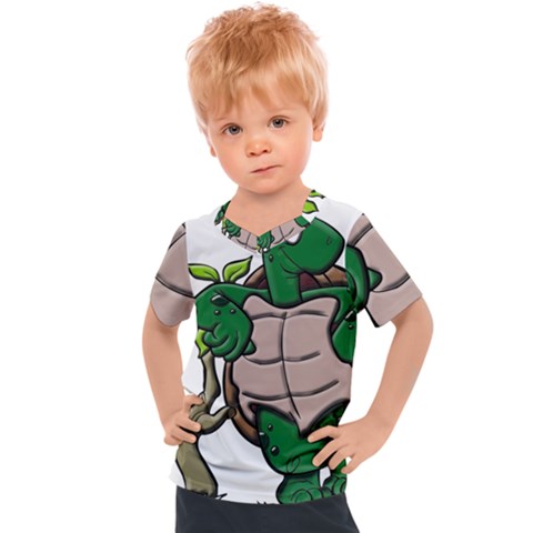 Amphibian-animal-cartoon-reptile Kids  Sports Tee by 99art