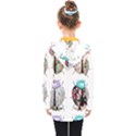 Ladybug-flower-pattern-shabby-chic Kids  Double Breasted Button Coat View2