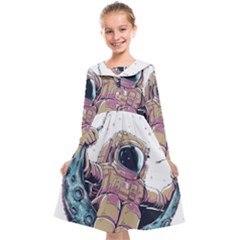 Drawing-astronaut Kids  Midi Sailor Dress by 99art