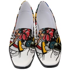 Mural Graffiti Paint Women s Classic Loafer Heels by 99art