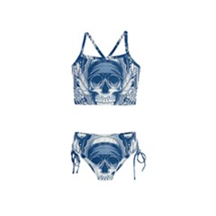 Skull Drawing Girls  Tankini Swimsuit by 99art