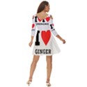 I love ginger Shoulder Cut Out Zip Up Dress View4