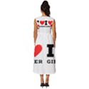 I love ginger Sleeveless Round Neck Midi Dress View4