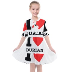 I Love Durian Kids  All Frills Chiffon Dress by ilovewhateva