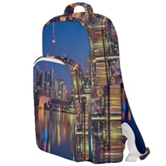 Seaside River Double Compartment Backpack by artworkshop