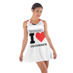 I Love Cucumber Cotton Racerback Dress by ilovewhateva