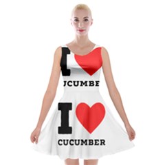 I Love Cucumber Velvet Skater Dress by ilovewhateva