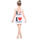 I love cherry Kids  Skater Dress Swimsuit View2