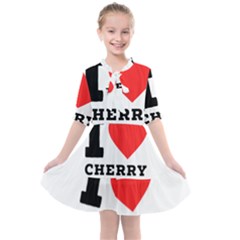 I Love Cherry Kids  All Frills Chiffon Dress by ilovewhateva